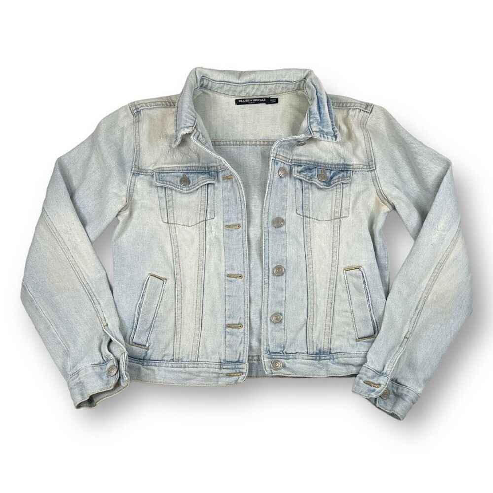 Brandy Melville Distressed Jean Jacket Size Medium